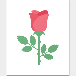 Cute Colorful Rose Posters and Art